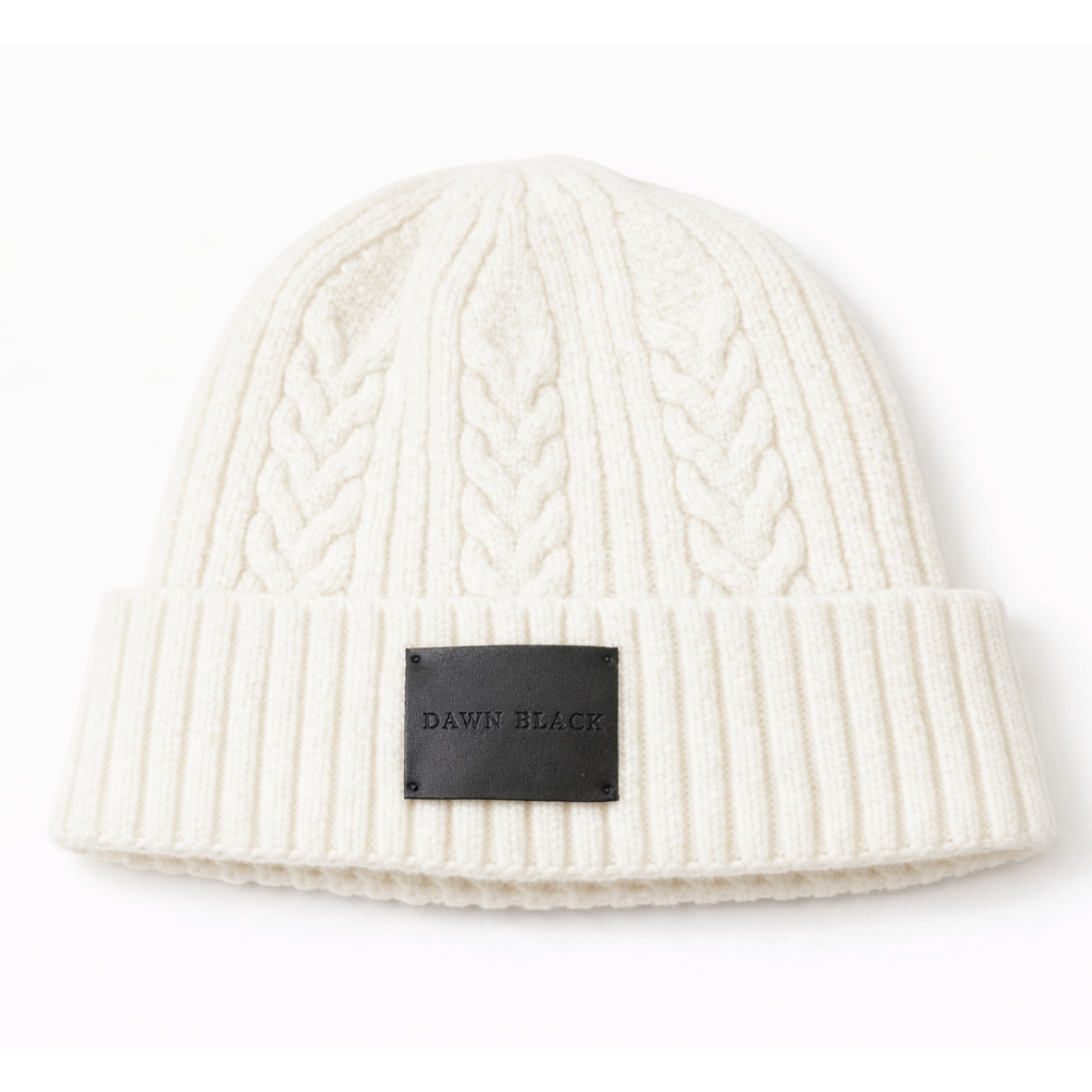 Australian Wool Cable Beanie - Ecru