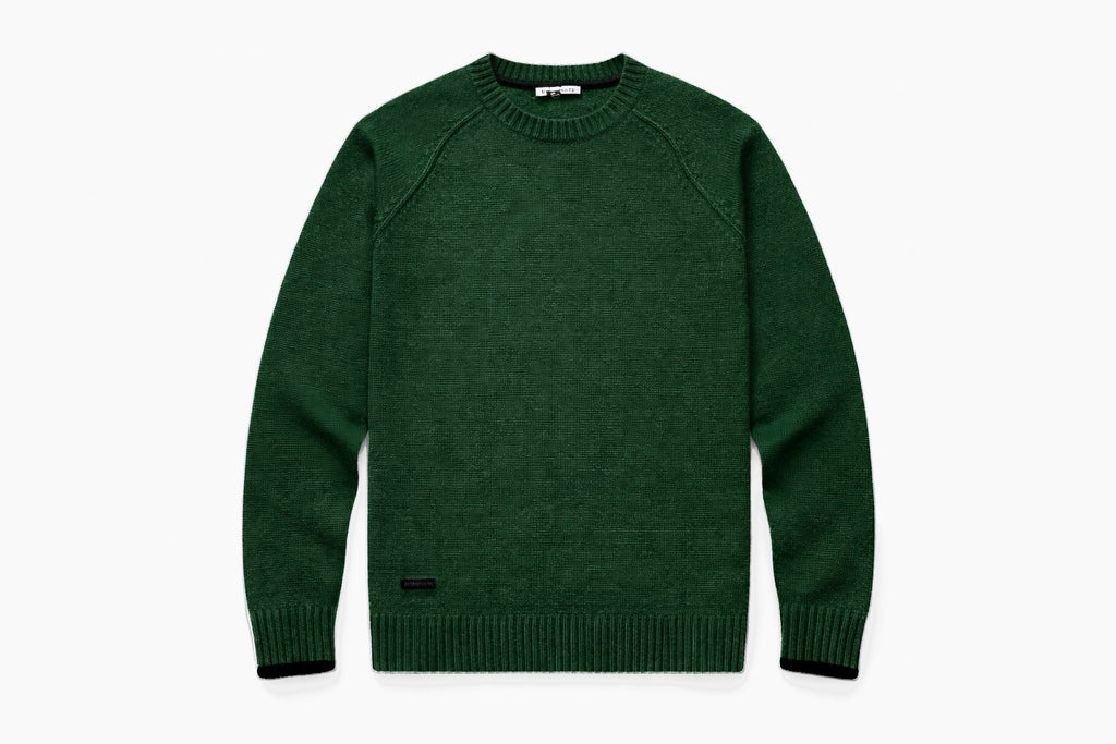 Australian Wool Men's Raglan Knit - Forest