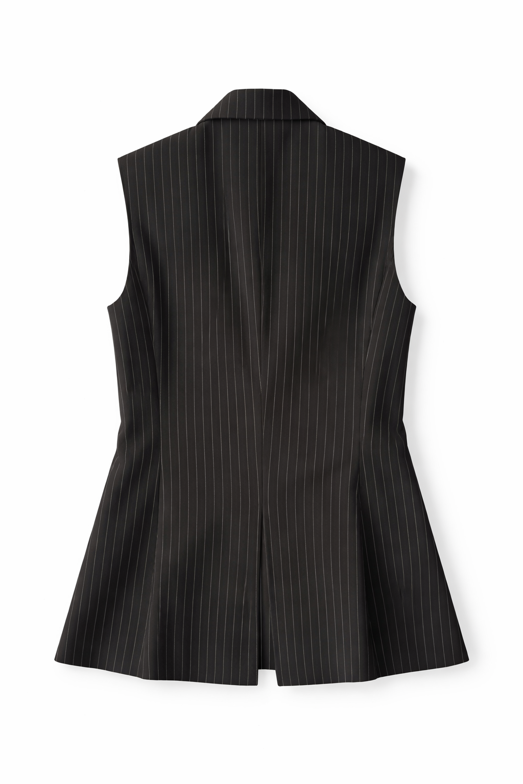 Pin Stripe Vest - Black/White