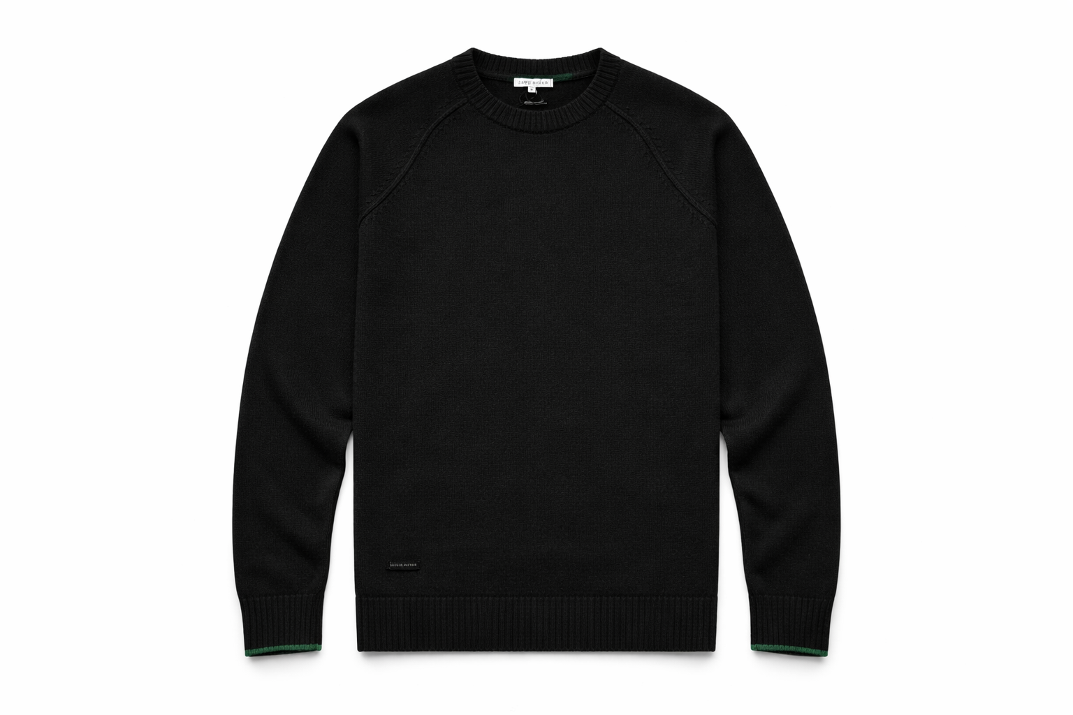 Australian Wool Men's Raglan Knit - Black