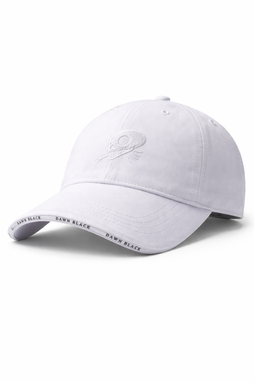 Unisex Dawn Black Cap - White