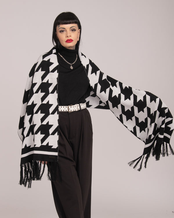 Australian Wool Scarf - Houndstooth