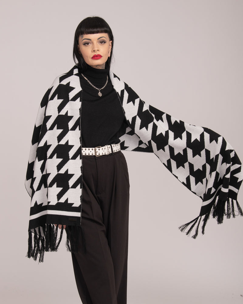 Australian Wool Scarf - Houndstooth