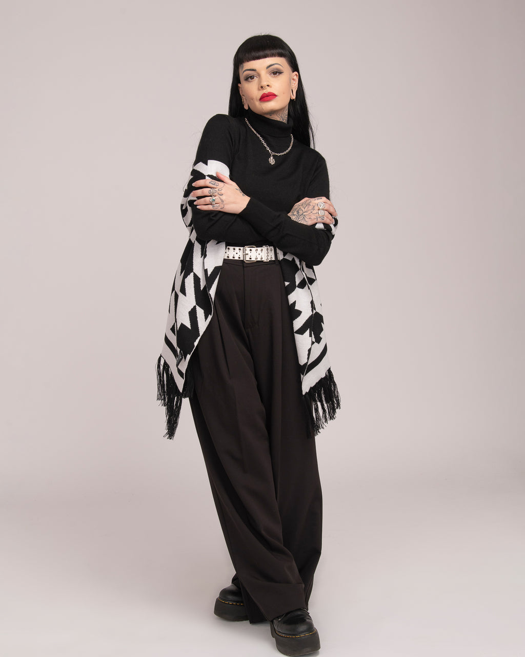 Australian Wool Scarf - Houndstooth