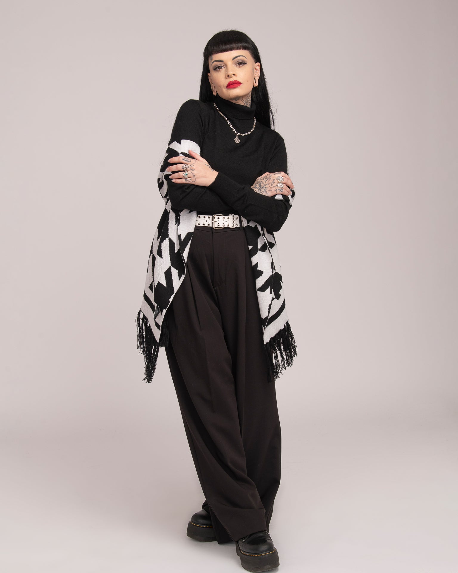Australian Wool Scarf - Houndstooth