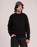 Australian Wool Men's Raglan Knit - Black