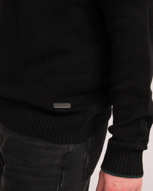 Australian Wool Men's Raglan Knit - Black