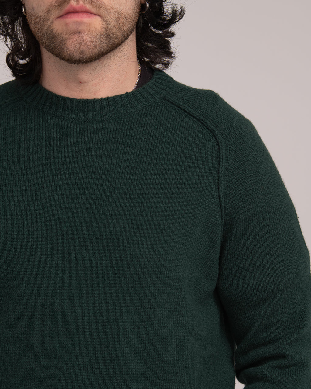 Australian Wool Men's Raglan Knit - Forest