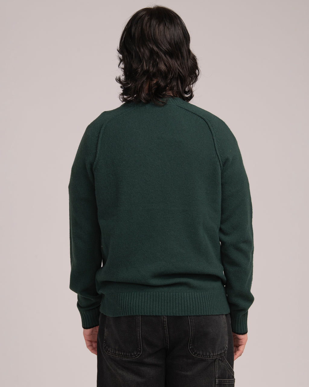 Australian Wool Men's Raglan Knit - Forest