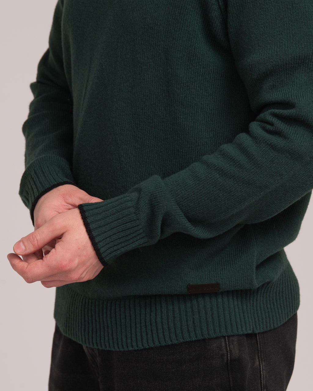 Australian Wool Men's Raglan Knit - Forest