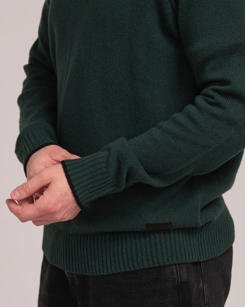 Australian Wool Men's Raglan Knit - Forest