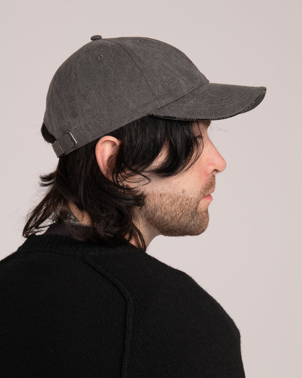 Unisex Dawn Black Cap - Charcoal