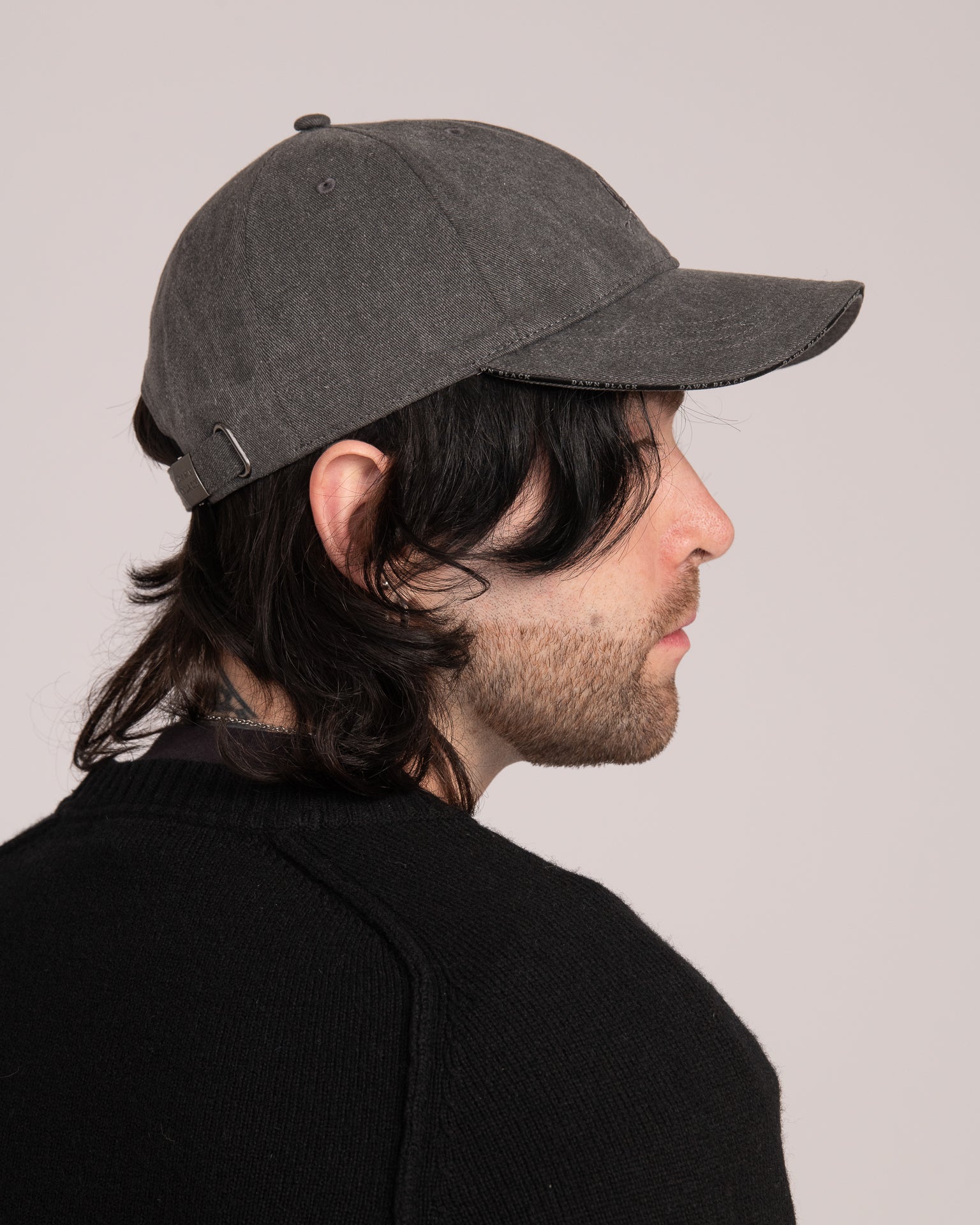 Unisex Dawn Black Cap - Charcoal