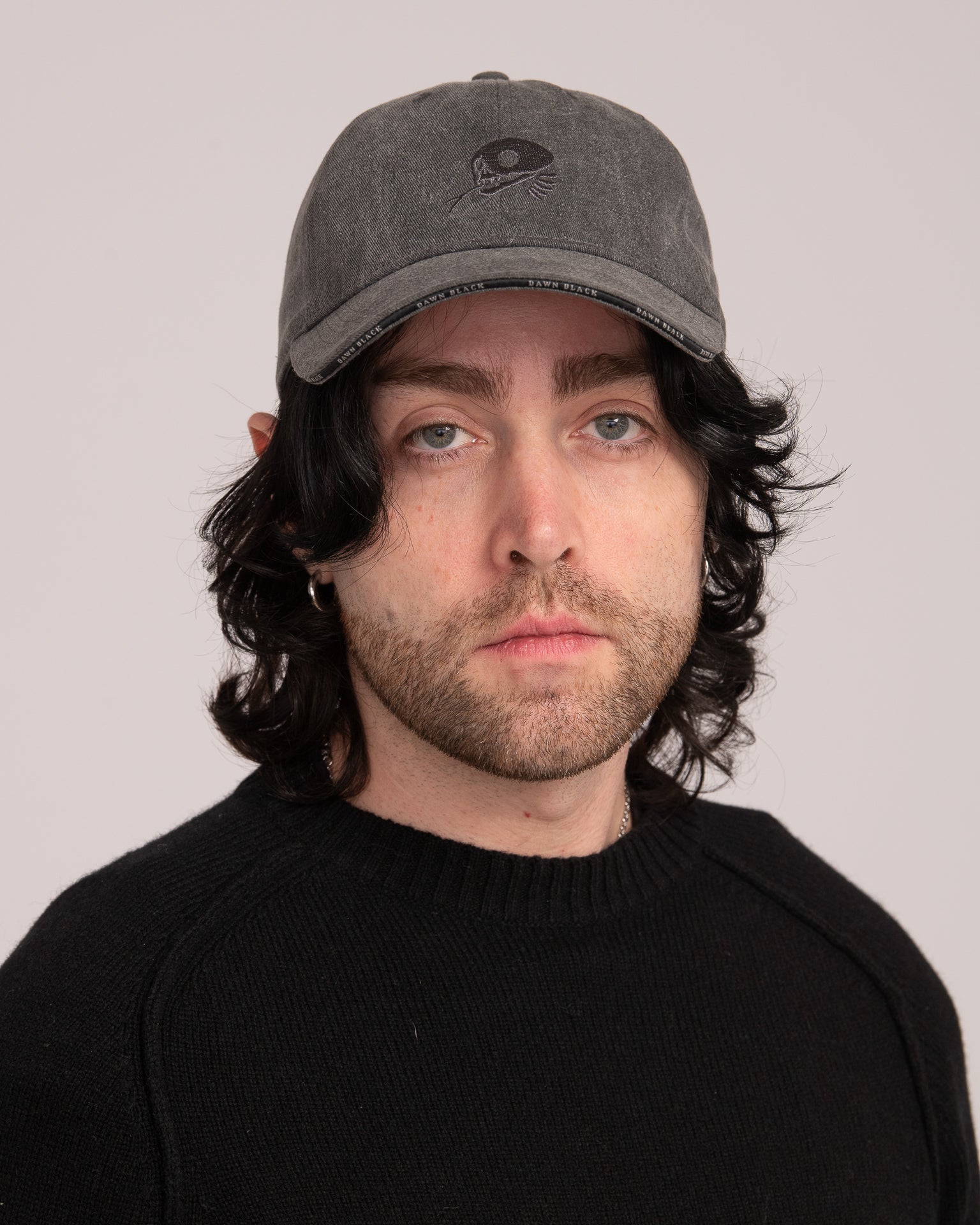 Unisex Dawn Black Cap - Charcoal