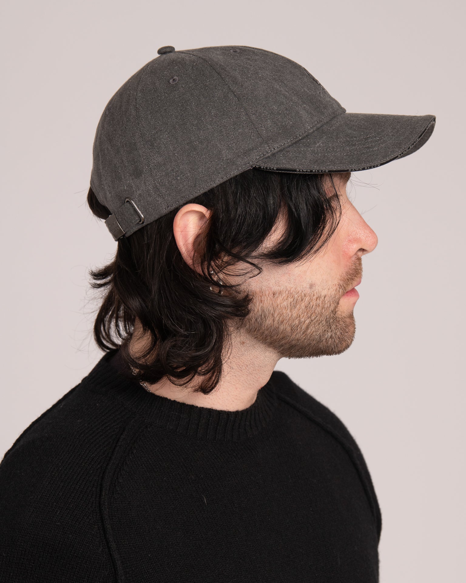 Unisex Dawn Black Cap - Charcoal