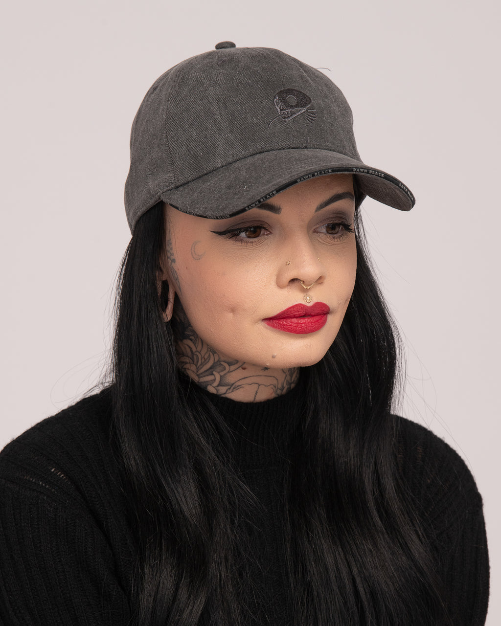 Unisex Dawn Black Cap - Charcoal