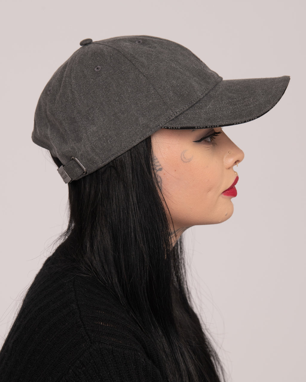 Unisex Dawn Black Cap - Charcoal