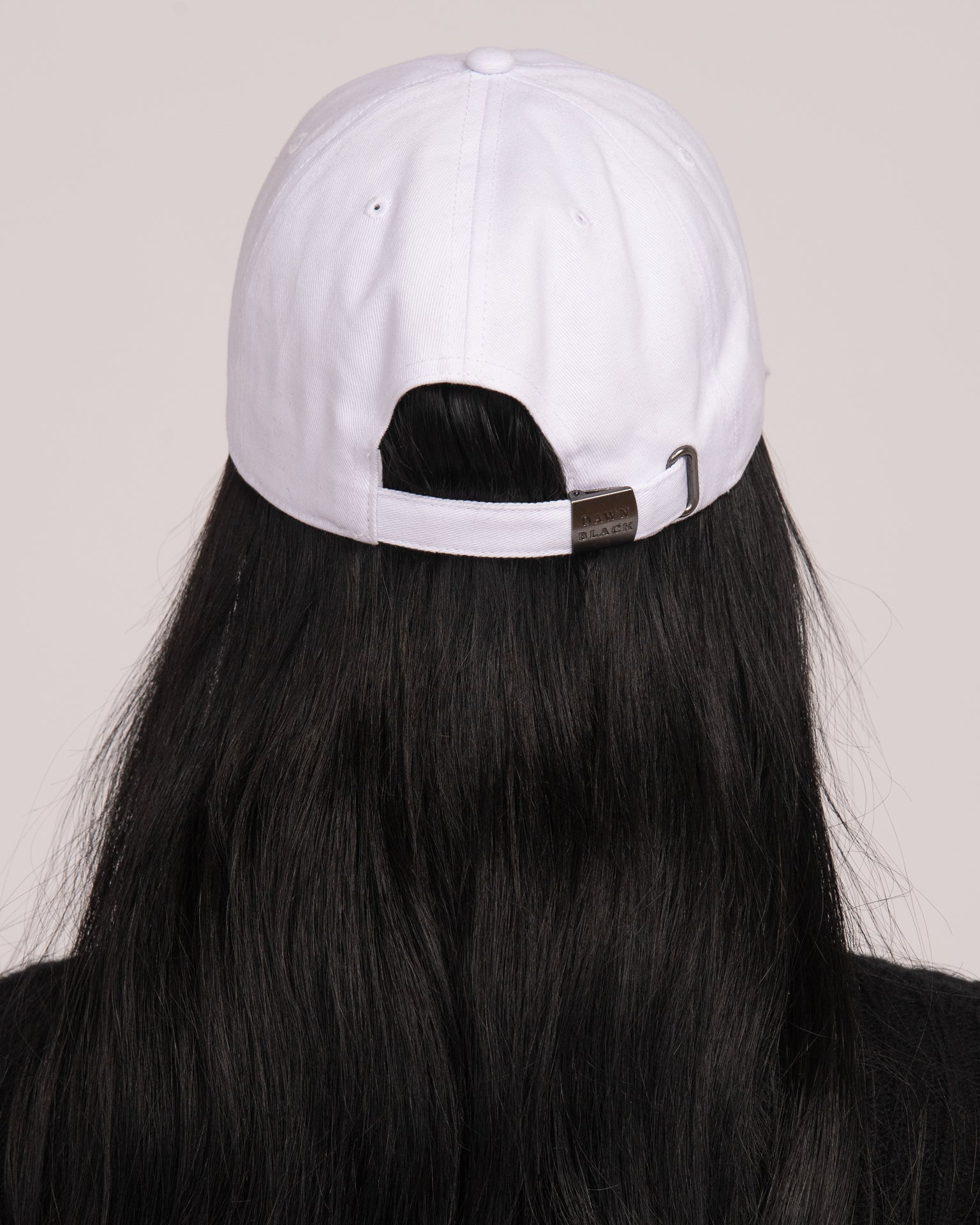 Unisex Dawn Black Cap - White