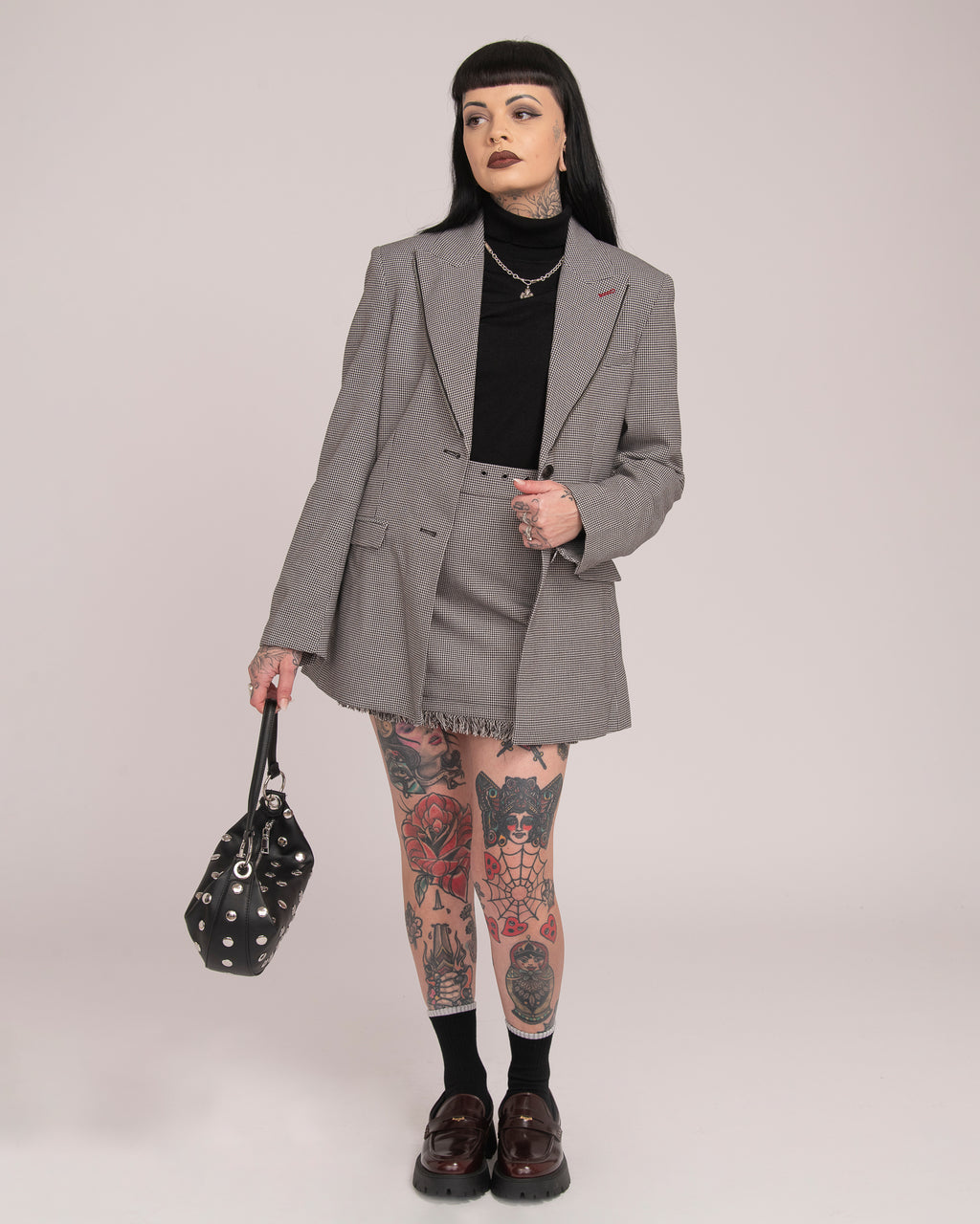 Tailored Blazer - Houndstooth