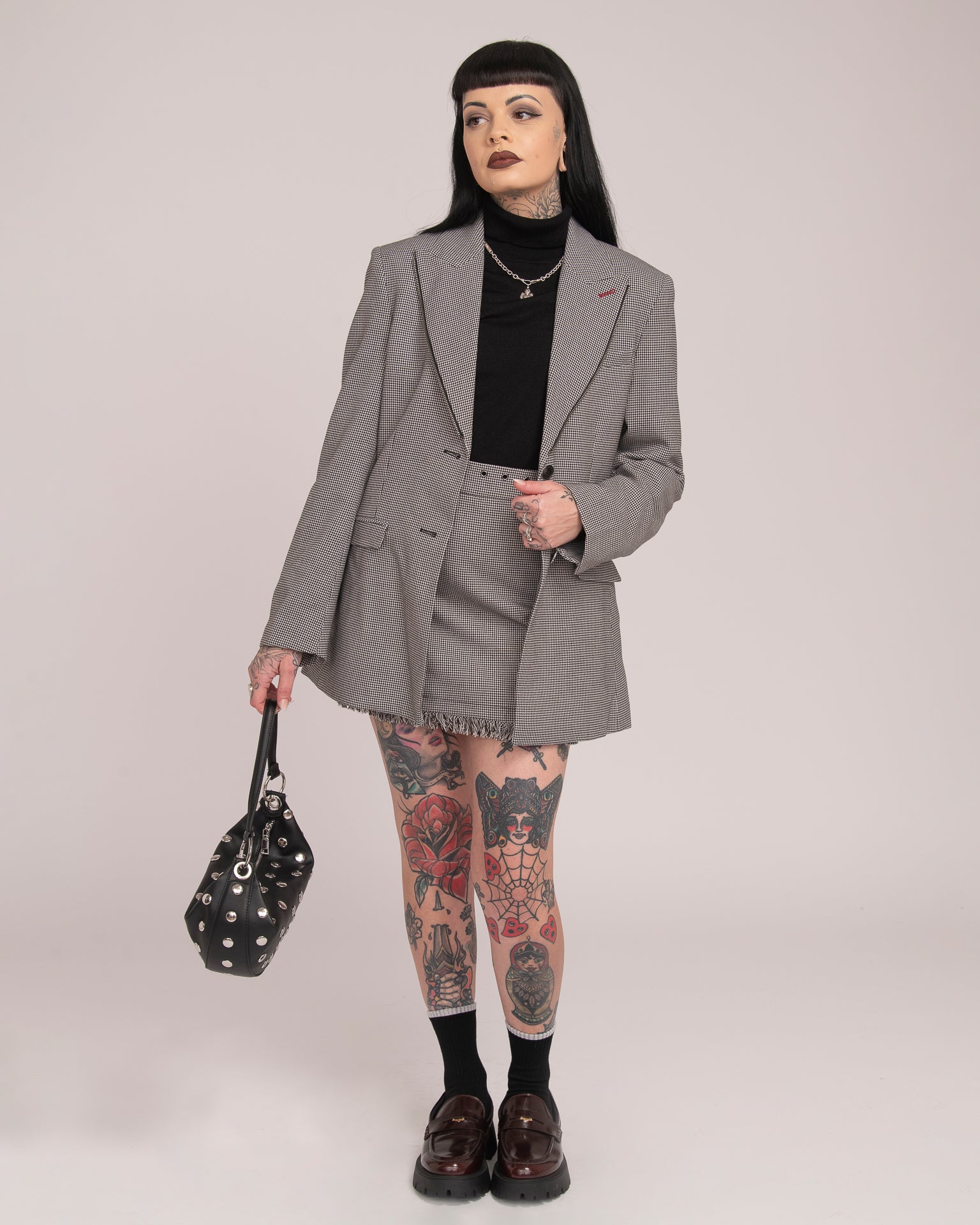 Tailored Blazer - Houndstooth