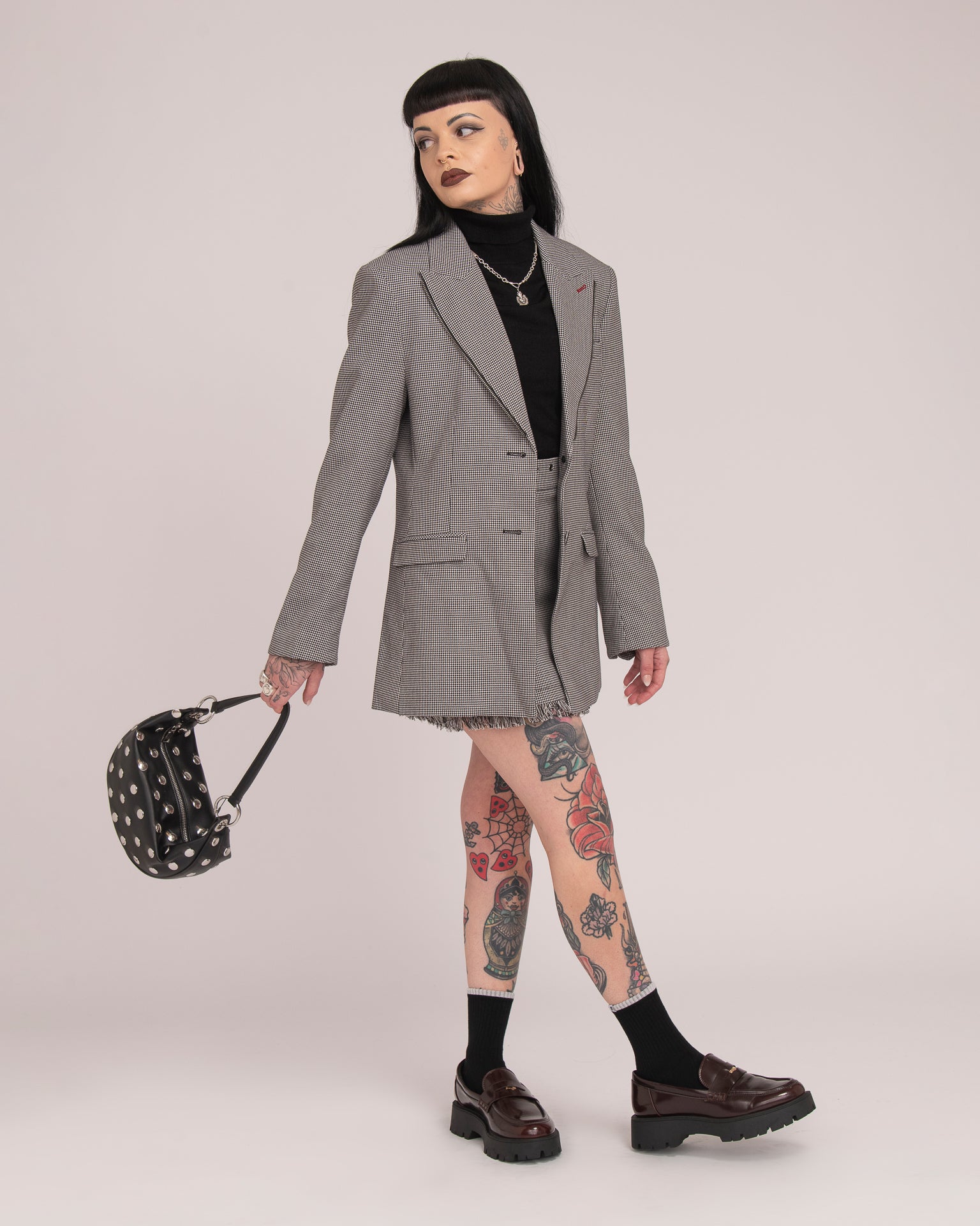 Tailored Blazer - Houndstooth