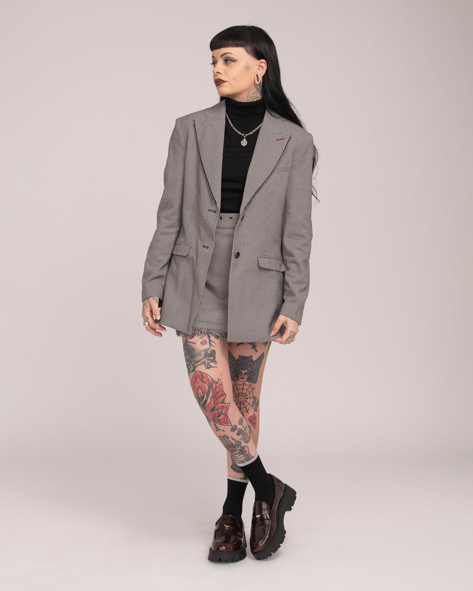 Tailored Blazer - Houndstooth