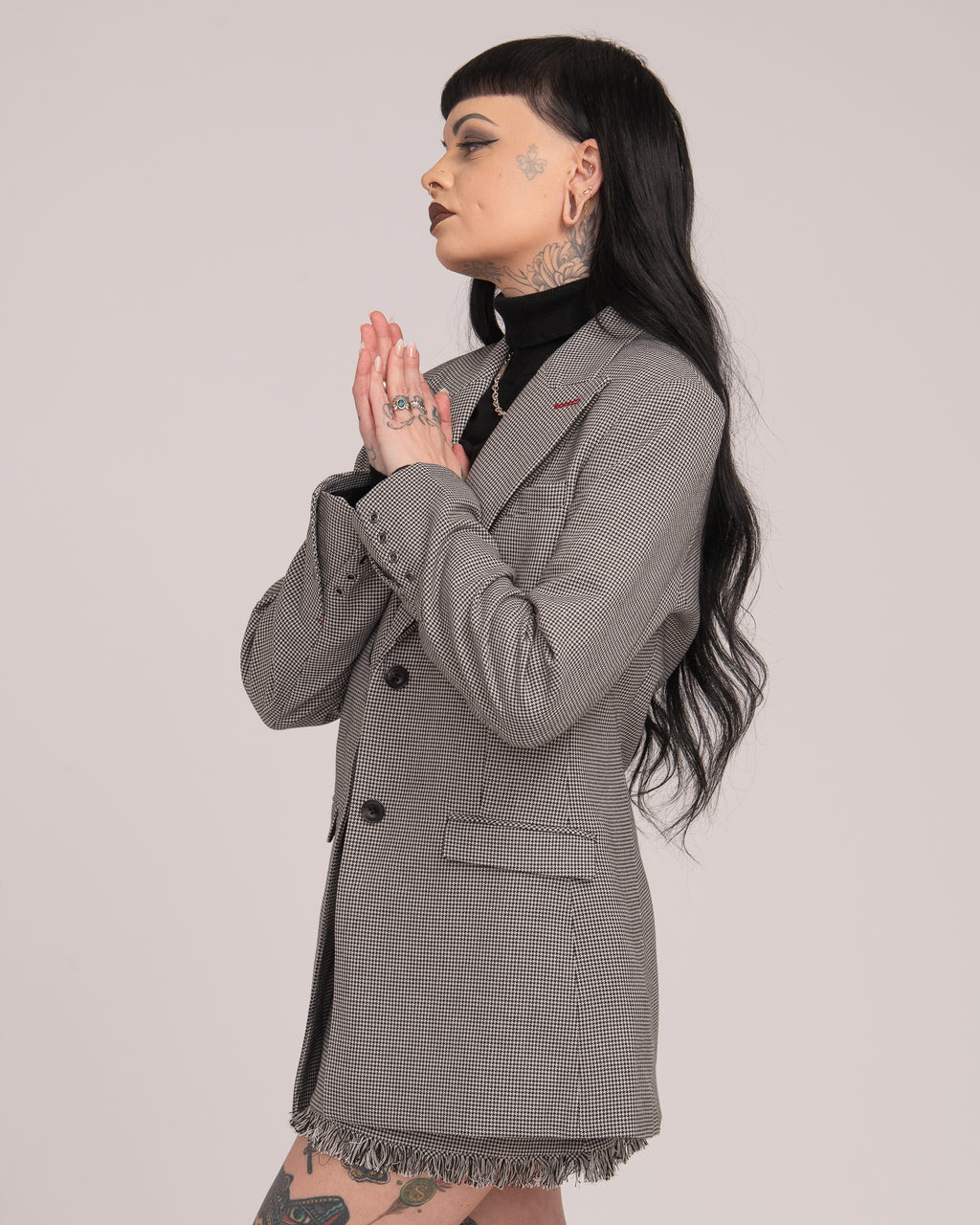 Tailored Blazer - Houndstooth