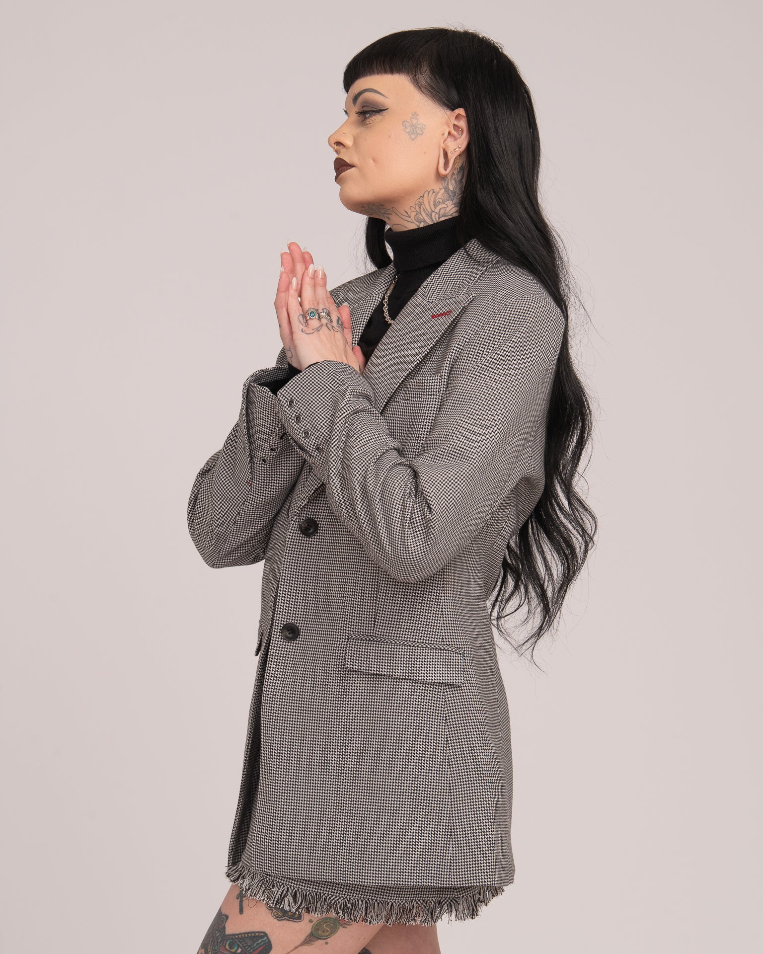 Tailored Blazer - Houndstooth