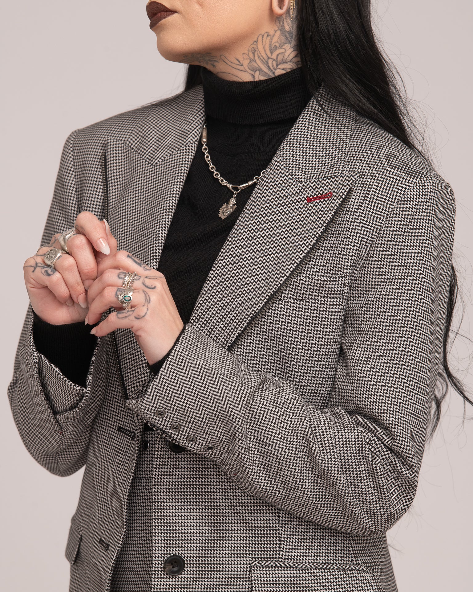 Tailored Blazer - Houndstooth