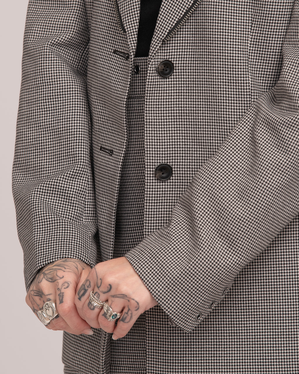 Tailored Blazer - Houndstooth