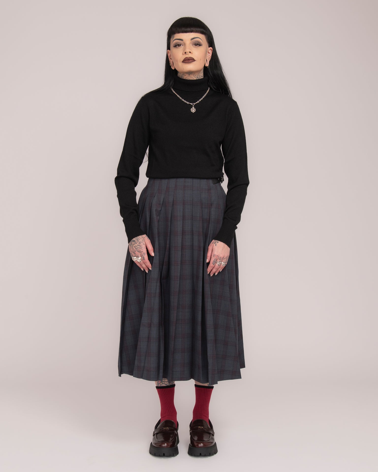 Australian Merino Wool Turtle Neck - Black