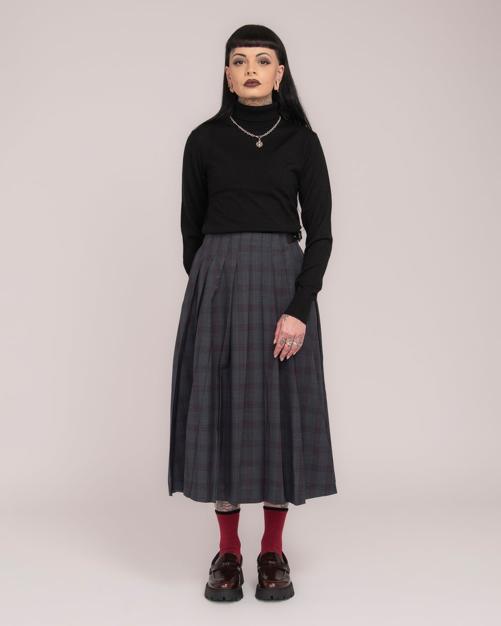 Australian Merino Wool Turtle Neck - Black