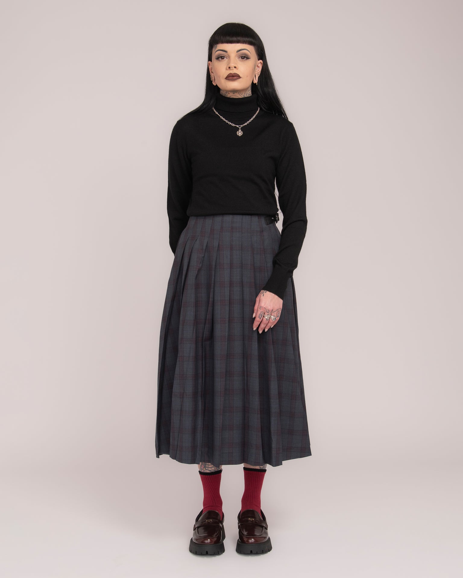 Australian Merino Wool Turtle Neck - Black