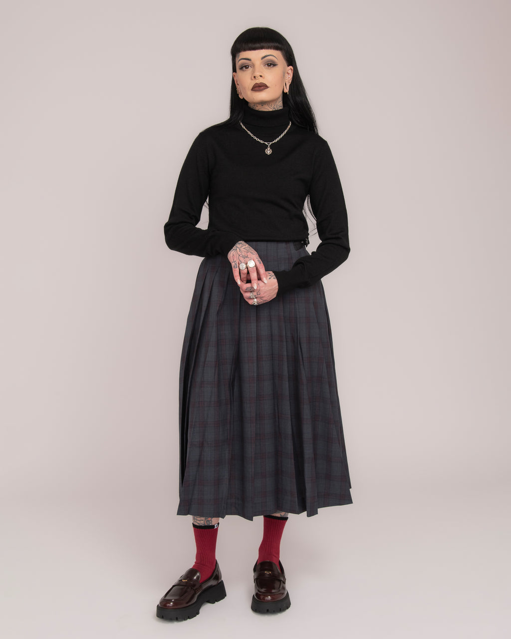 Australian Merino Wool Turtle Neck - Black