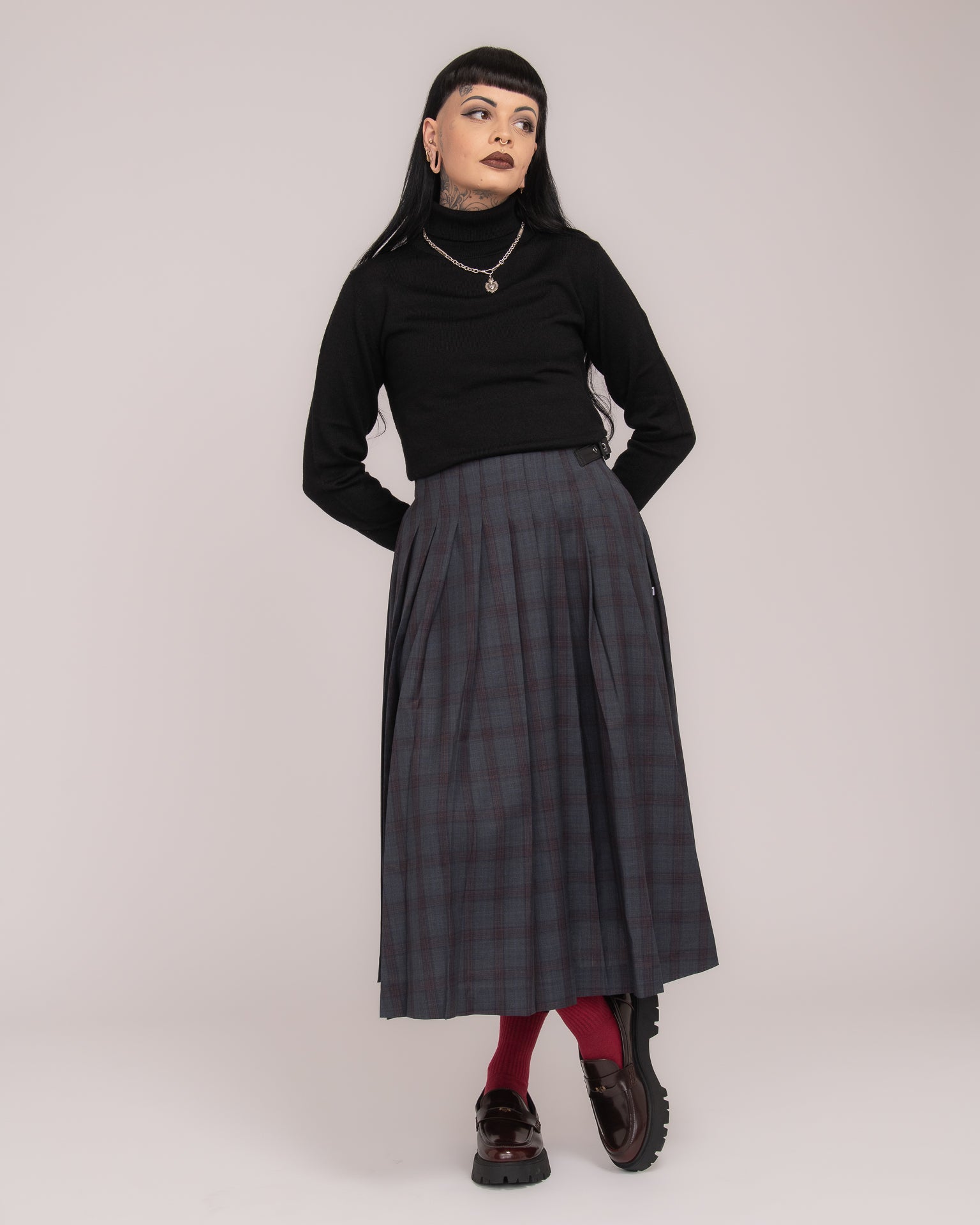 Australian Merino Wool Turtle Neck - Black