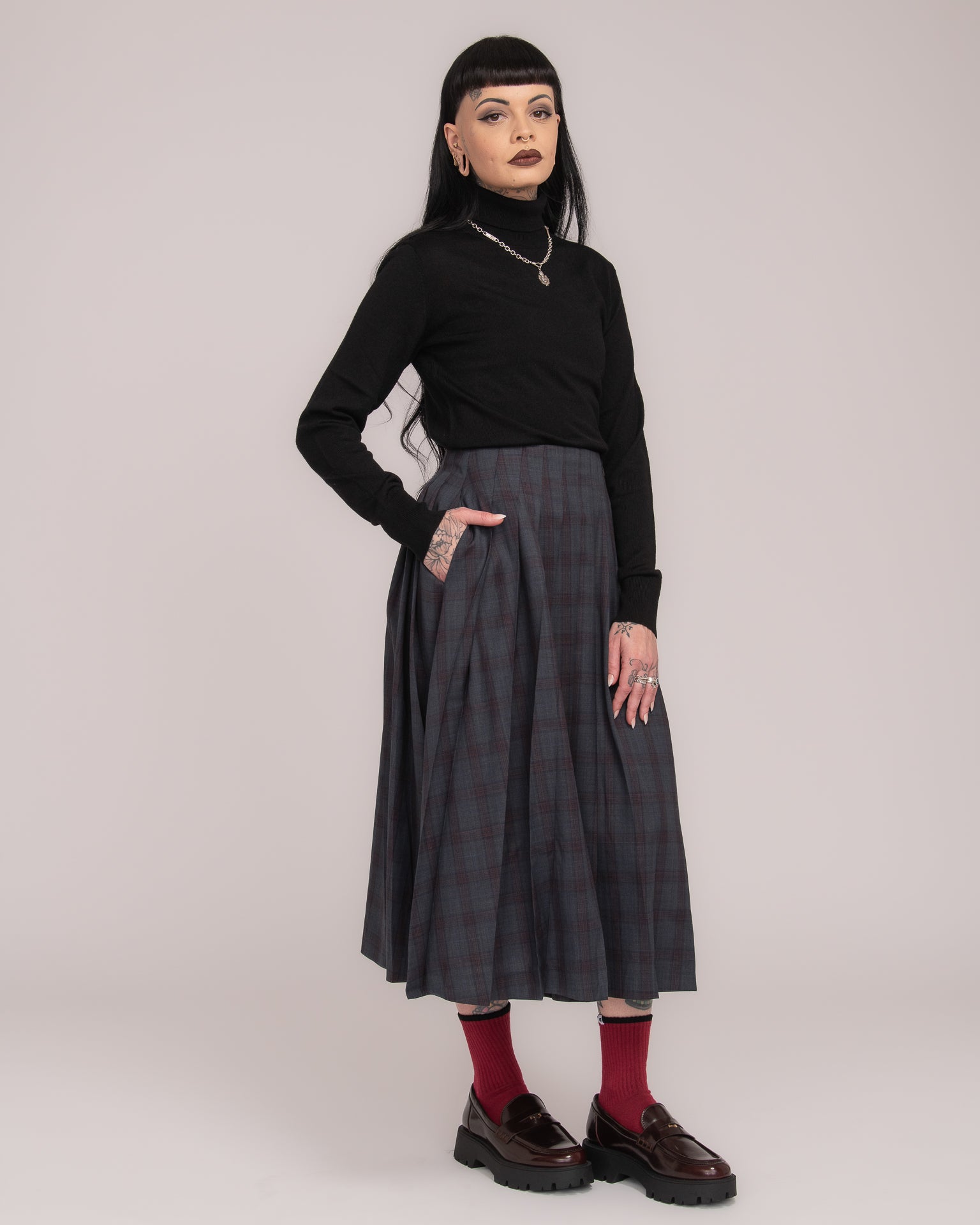 Australian Merino Wool Turtle Neck - Black