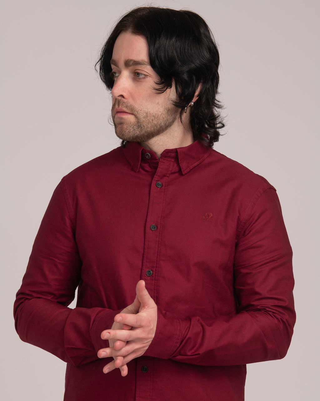 Men's Classic Oxford Shirt - Wine
