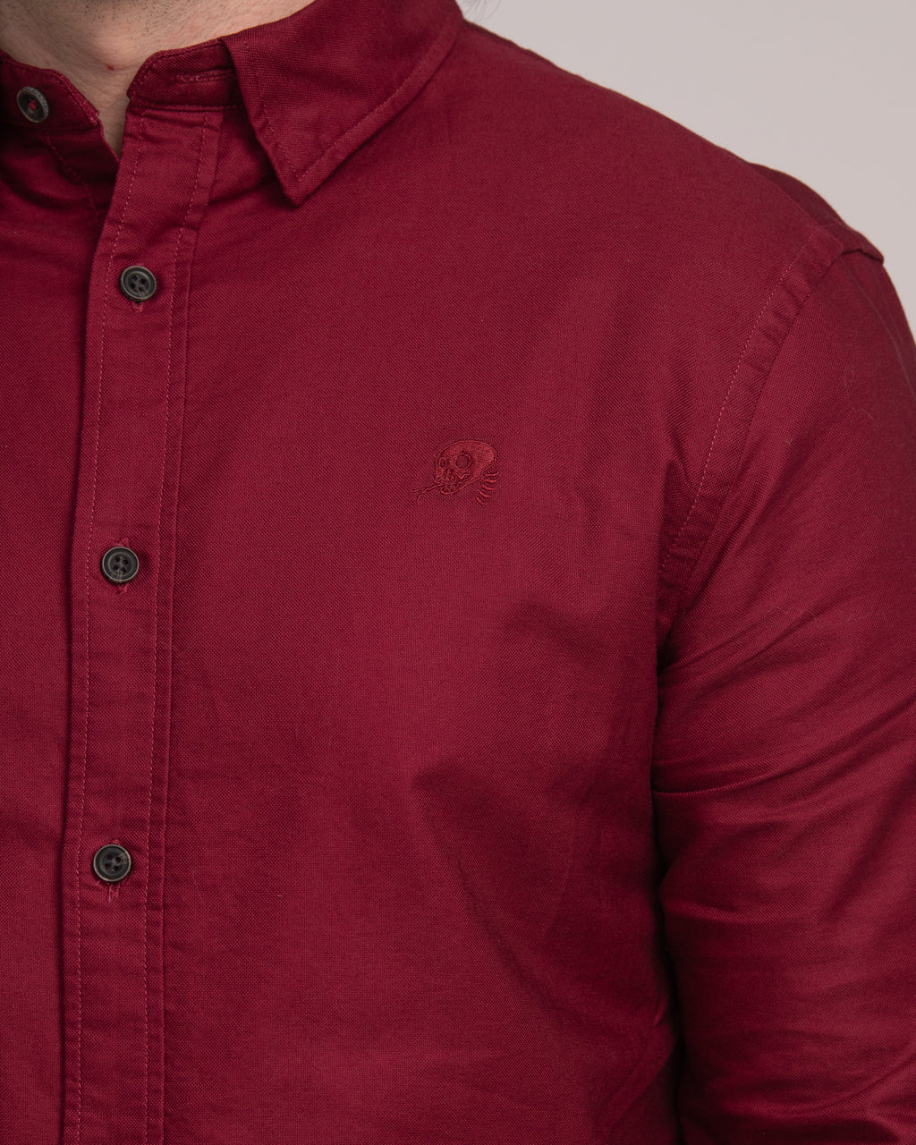 Men's Classic Oxford Shirt - Wine