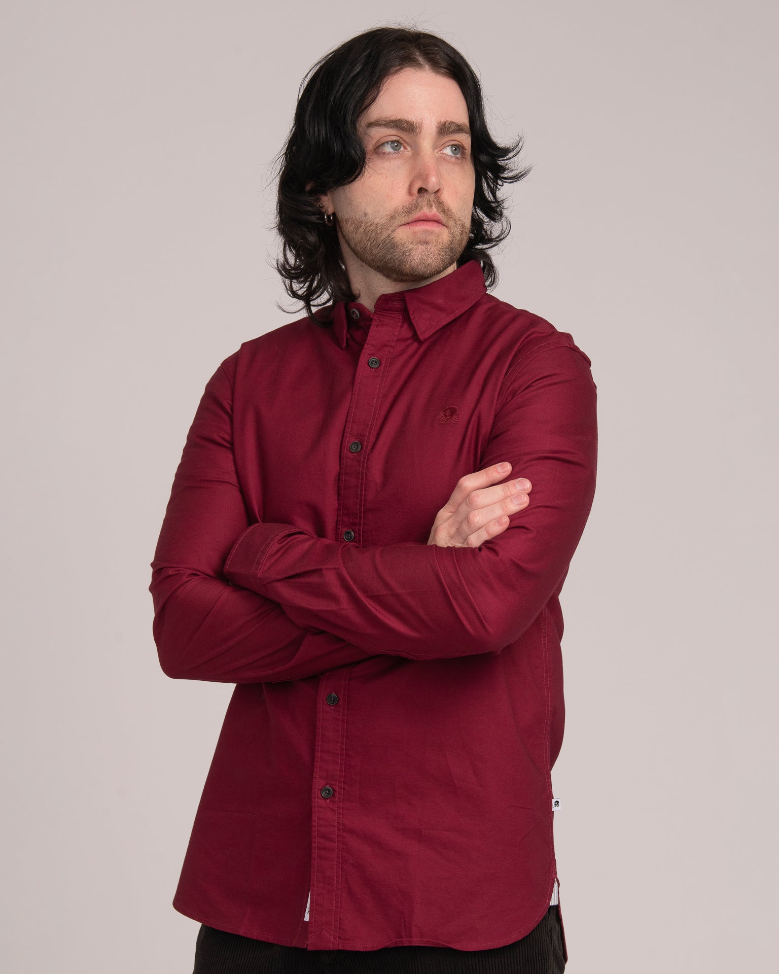 Men's Classic Oxford Shirt - Wine