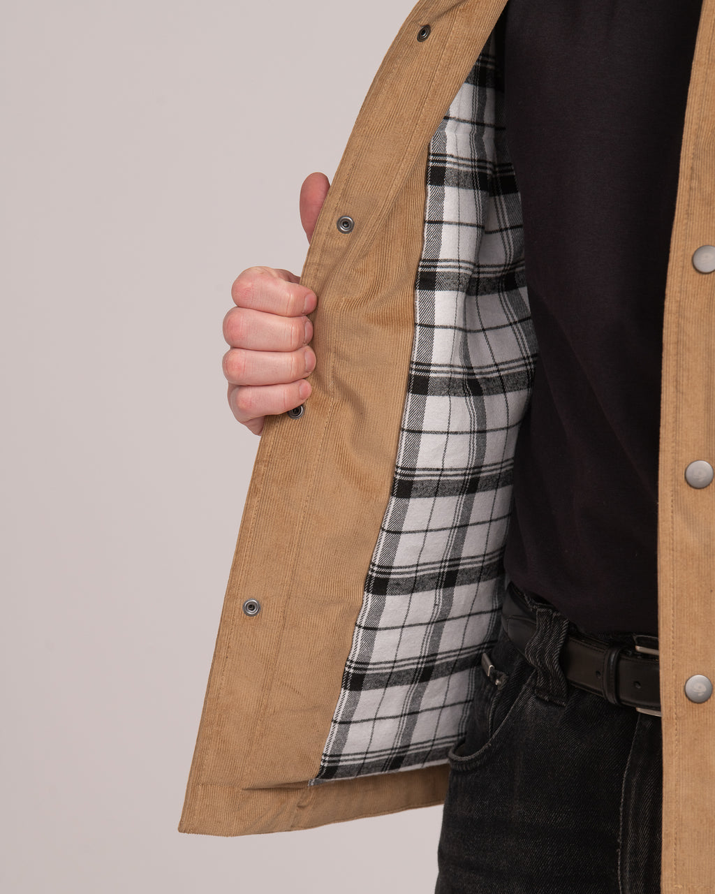 Unisex Cord Shacket - Sand