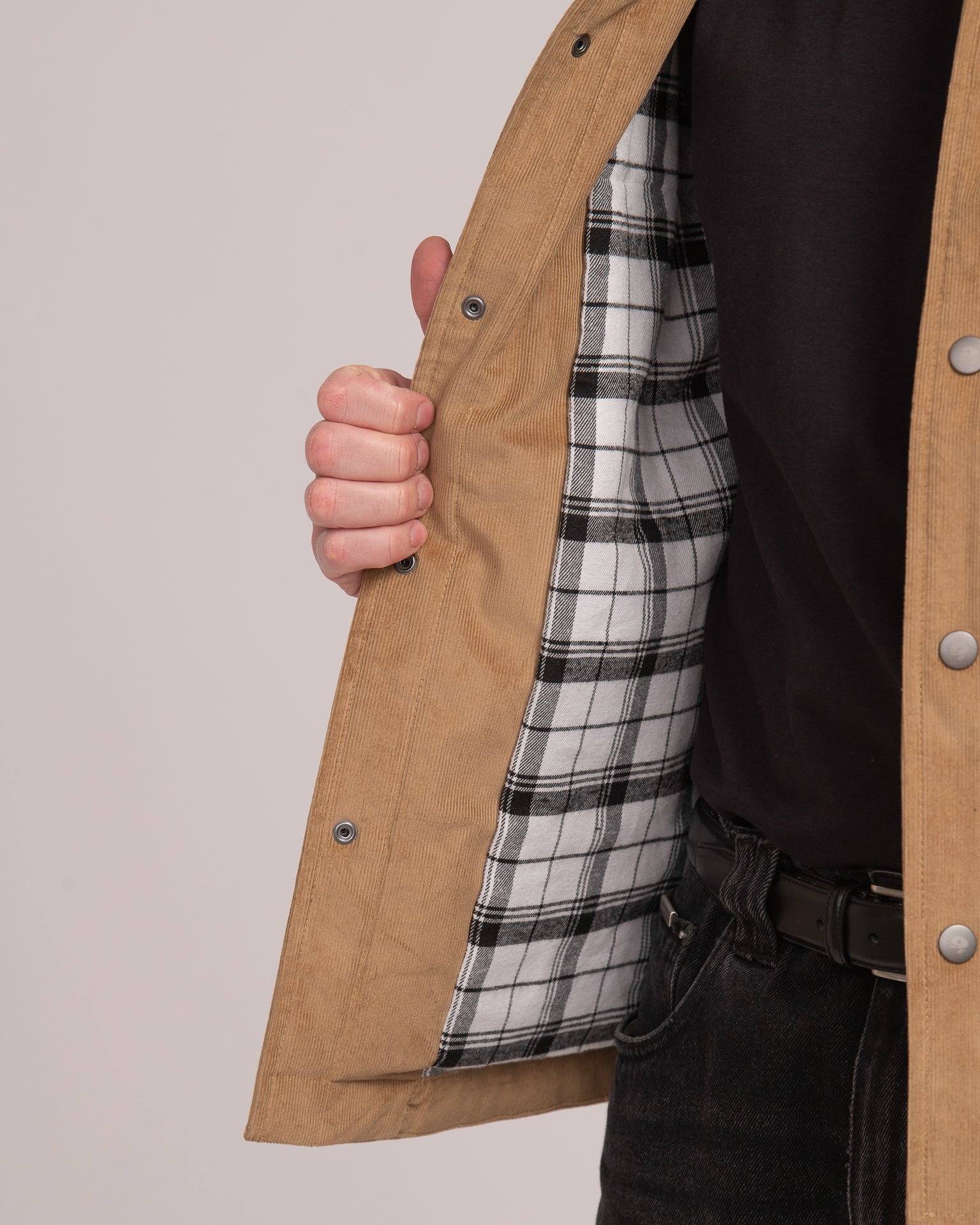 Unisex Cord Shacket - Sand