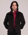 Unisex Cord Shacket - Black