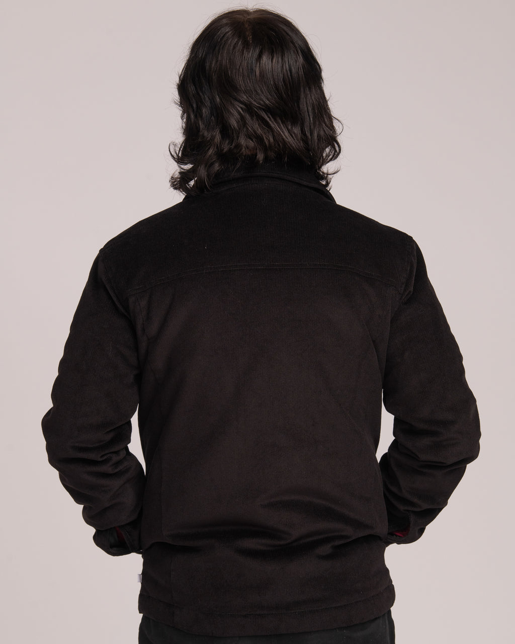 Unisex Cord Shacket - Black