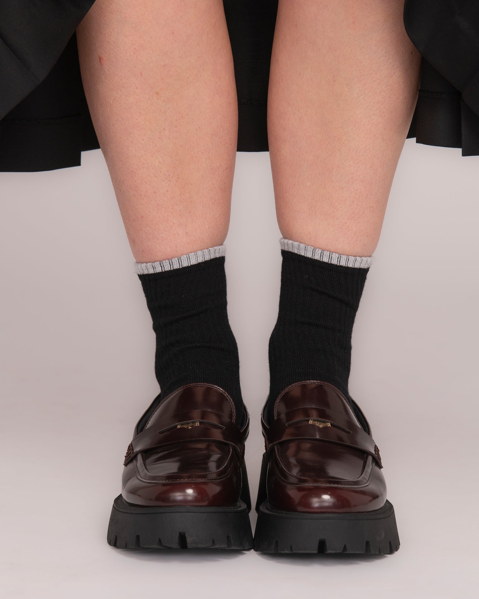 Merino DB Socks - Black