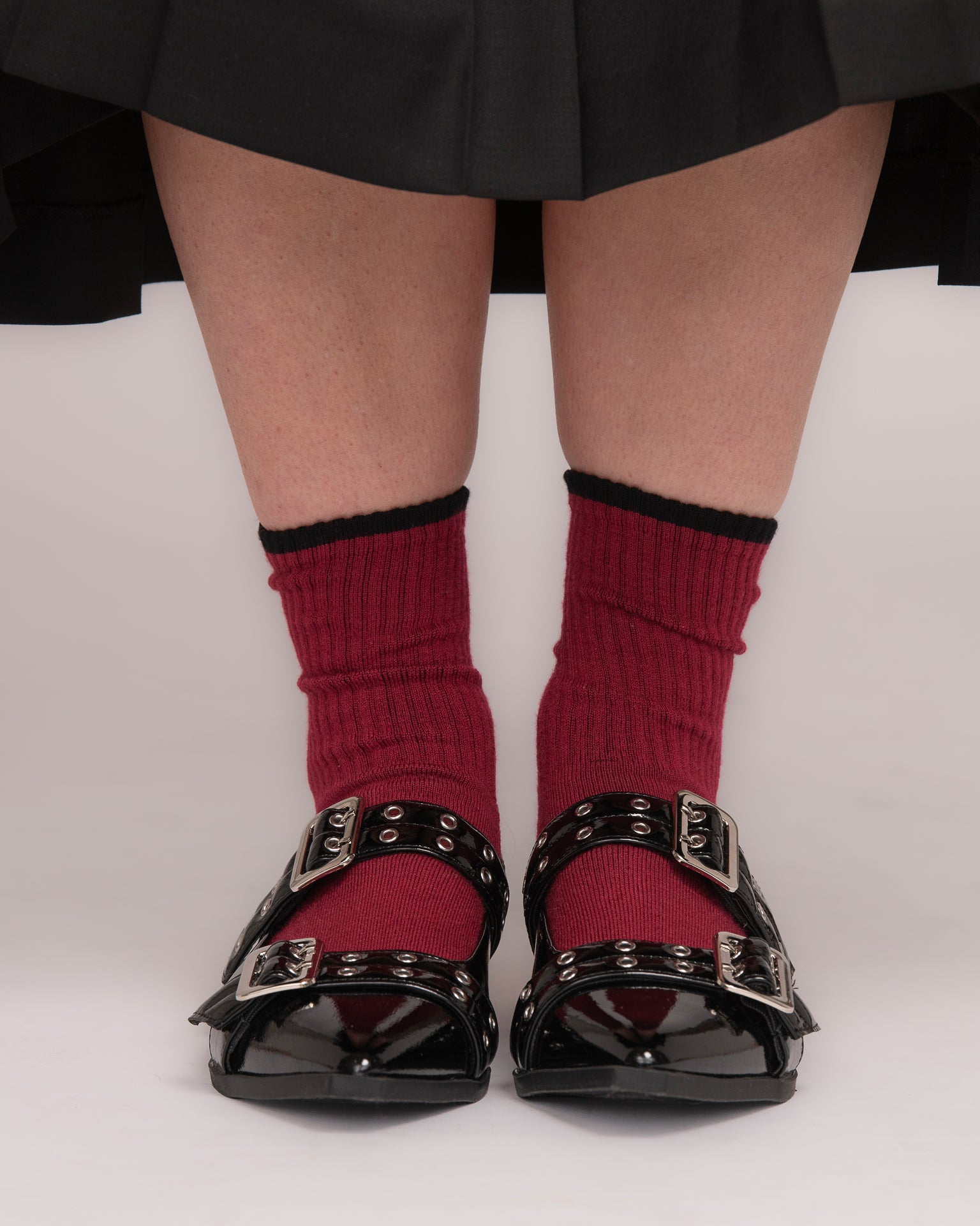 Merino DB Socks - Merlot