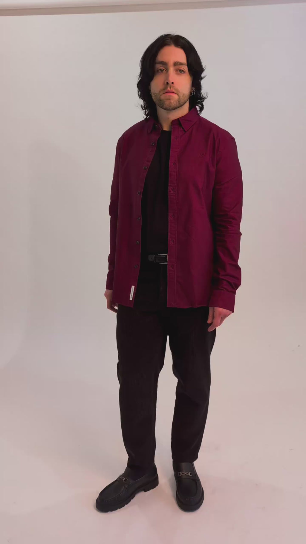 Men's Classic Oxford Shirt - Wine